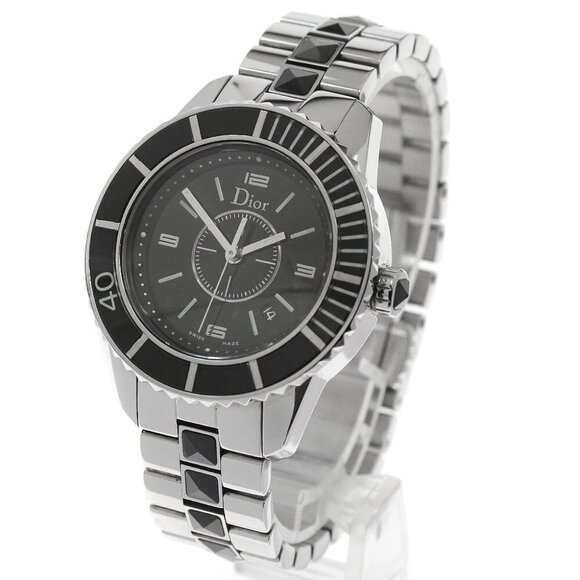Dior crystal Date black Dial Quartz Ladies Watch main image 5